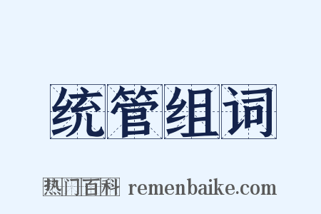 统管组词是什么意思的图片